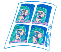 NEGATIVE BLUE sticker #13755990