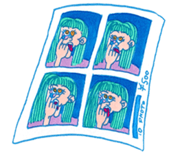 NEGATIVE BLUE sticker #13755990