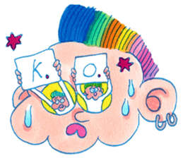 NEGATIVE BLUE sticker #13755994