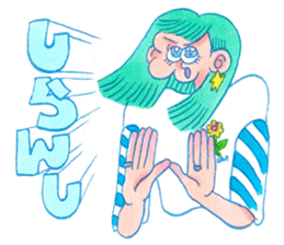 NEGATIVE BLUE sticker #13756002