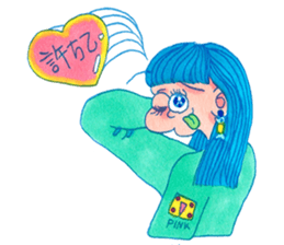 NEGATIVE BLUE sticker #13756003