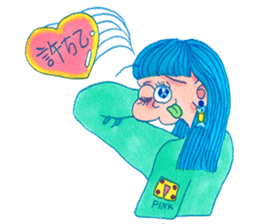 NEGATIVE BLUE sticker #13756003