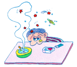 NEGATIVE BLUE sticker #13756005