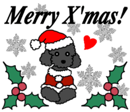 COO-chan: Black Toy Poodle sticker #13757404