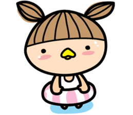 District travel girl 'JJOO' sticker #13757495