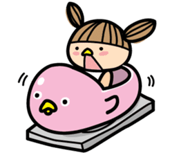 District travel girl 'JJOO' sticker #13757496