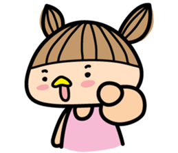 District travel girl 'JJOO' sticker #13757499