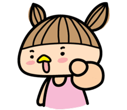 District travel girl 'JJOO' sticker #13757499