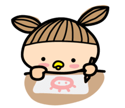 District travel girl 'JJOO' sticker #13757504