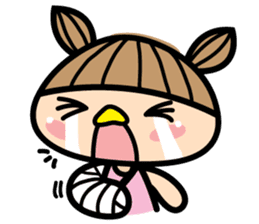 District travel girl 'JJOO' sticker #13757513