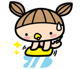 District travel girl 'JJOO' sticker #13757520