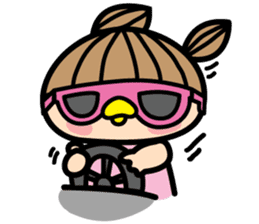 District travel girl 'JJOO' sticker #13757524