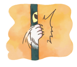 Daily life of White Cat. sticker #13758454