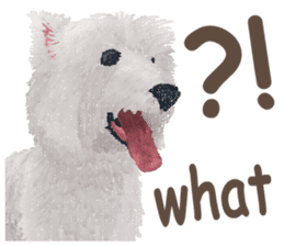 westie QQ-White Terrier part 1 sticker #13758539