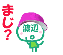 Sticker of Watanabe's face sticker #13758887
