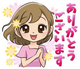 Sparkling women sticker #13759319