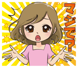 Sparkling women sticker #13759337