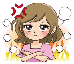 Sparkling women sticker #13759342