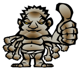 Greek monster man set sticker #13759628