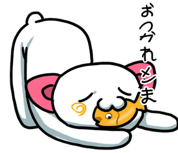 pink ear cat sticker #13759801