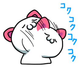 pink ear cat sticker #13759816