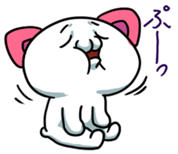 pink ear cat sticker #13759837