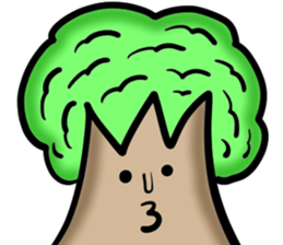 Cute trees sticker #13759951