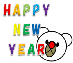 New Year & Merry Christmas(bear)2017 sticker #13759967