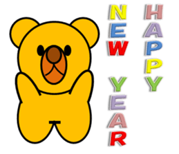 New Year & Merry Christmas(bear)2017 sticker #13759968