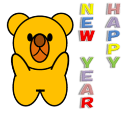New Year & Merry Christmas(bear)2017 sticker #13759968