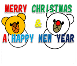 New Year & Merry Christmas(bear)2017 sticker #13759983