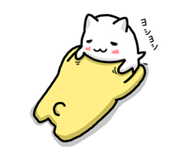 white creature and yellow creature sticker #13760463