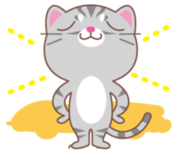 American Shorthair and sport car sticker #13760602