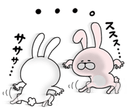 Happy to kiss! Lover rabbits -4- sticker #13762855