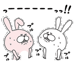 Happy to kiss! Lover rabbits -4- sticker #13762857