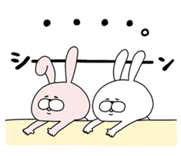 Happy to kiss! Lover rabbits -4- sticker #13762865