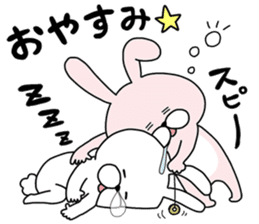 Happy to kiss! Lover rabbits -4- sticker #13762869