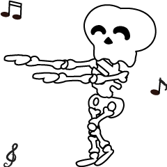 Boonma skeleton (step dance) - Animated