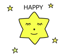 happy birthday star sticker #13763938