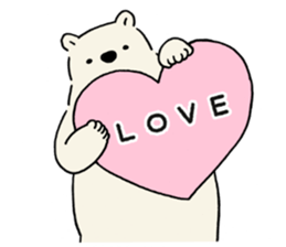 .white bear. sticker #13764581