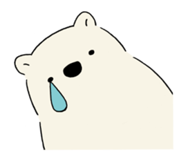 .white bear. sticker #13764597