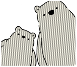 .white bear. sticker #13764612