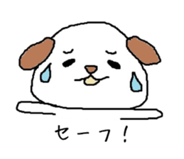 faintly DOG and GIRL sticker #13765180