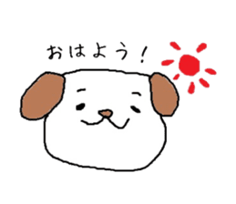 faintly DOG and GIRL sticker #13765182