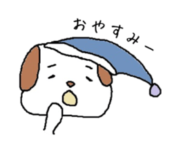 faintly DOG and GIRL sticker #13765183