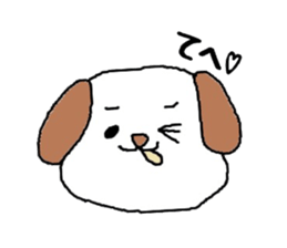 faintly DOG and GIRL sticker #13765189