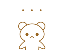 working white bear sticker #13765234