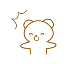 working white bear sticker #13765244