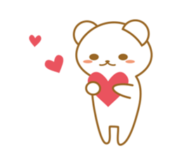 working white bear sticker #13765247