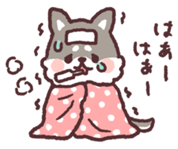 fluffy fat Shiba3 sticker #13765305
